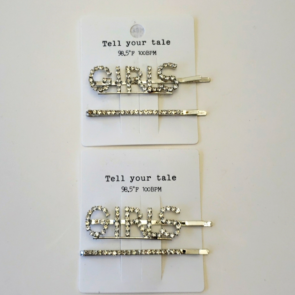 Hair word pins